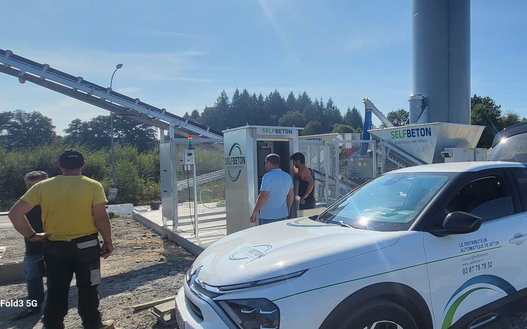 Mise en service de notre distributeur self béton